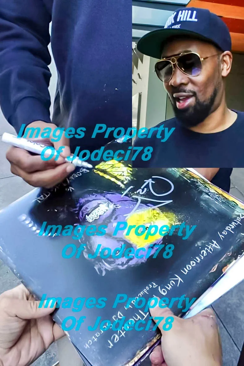 RZA Signed Saturday Afternoon Kung Fu Theatre Red Vinyl Album EXACT Proof JSA, изображение 3