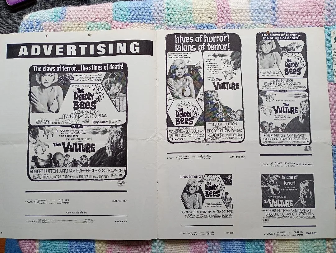 THE DEADLY BEES / THE VULTURE pressbook, image 3