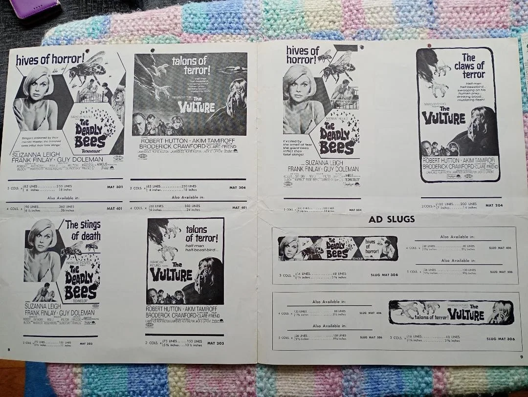 THE DEADLY BEES / THE VULTURE pressbook, image 5