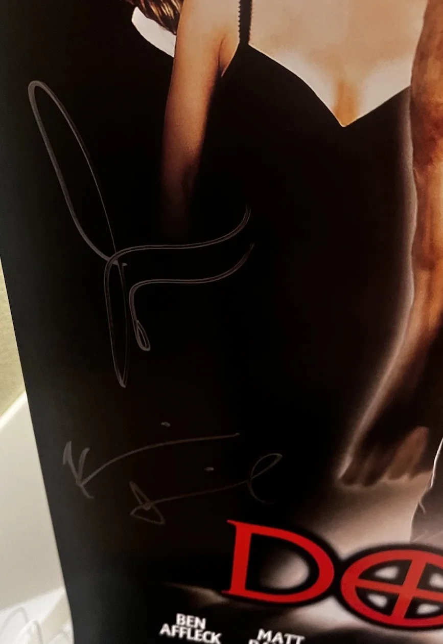 Kevin Smith, Jason Mewes — Kevin Smith Jason Mewes Signed Dogma 27x40 Poster Beckett Bas, image 3