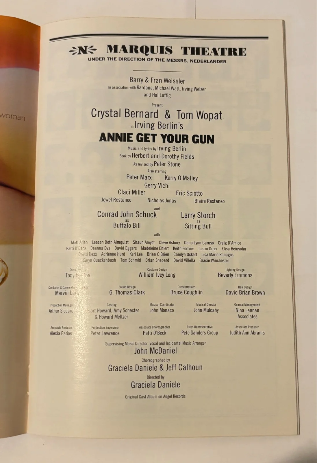 Larry Storch — Annie Get Your Gun- Playbill - Autograph- Larry Storch, image 2