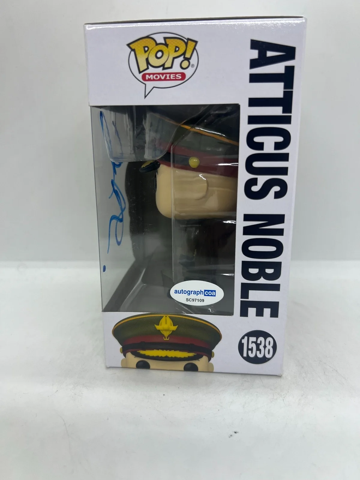 Ed Skrein Signed Atticus Noble Funko Pop Rebel Moon #1538 ACOA, image 2