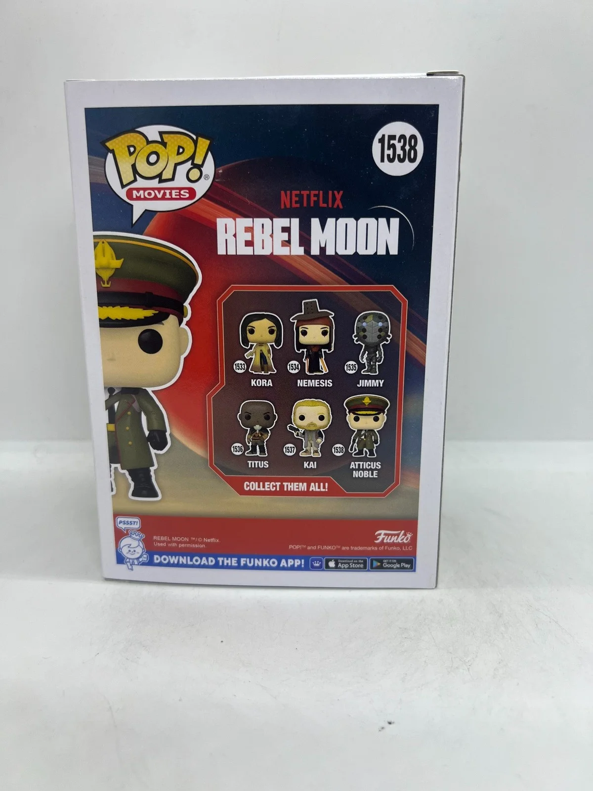 Ed Skrein Signed Atticus Noble Funko Pop Rebel Moon #1538 ACOA, image 4