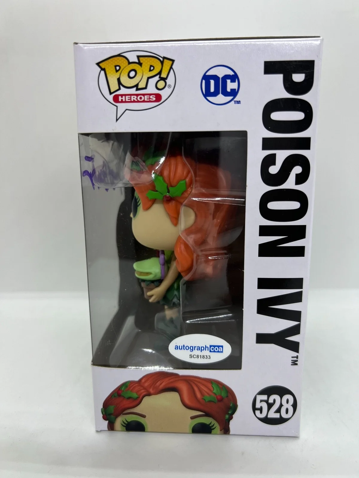 Paget Brewster Signed Poison Ivy Funko Pop Batman Dc #528 ACOA, изображение 2