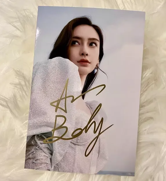 杨颖 6-Inch Celebrity Autographed Photo Yang Ying Signature Photo, image 2
