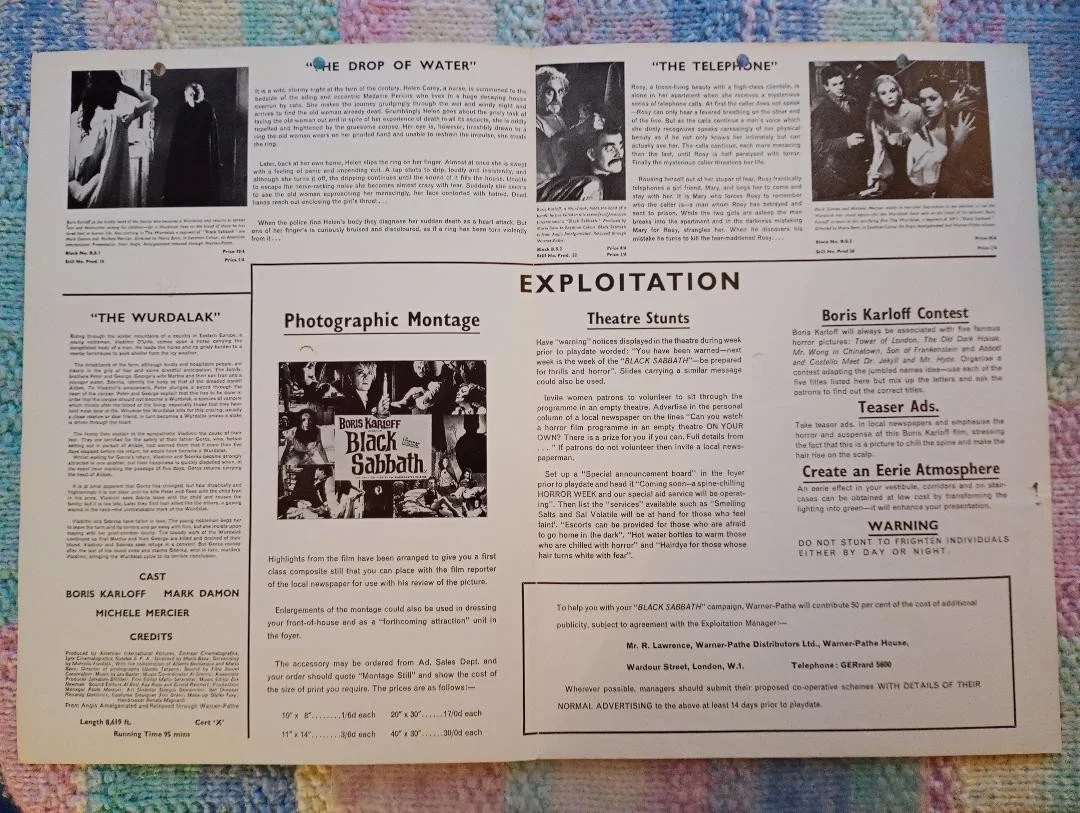 BLACK SABBATH pressbook, изображение 2