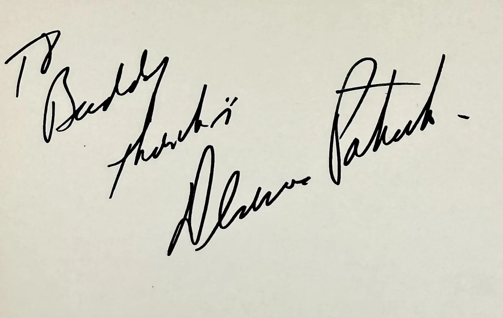 Dennis Patrick — DENNIS PATRICK Signed Autographed 4x 6 INDEX CARD House of Dark Shadows SOMERSET, изображение 2
