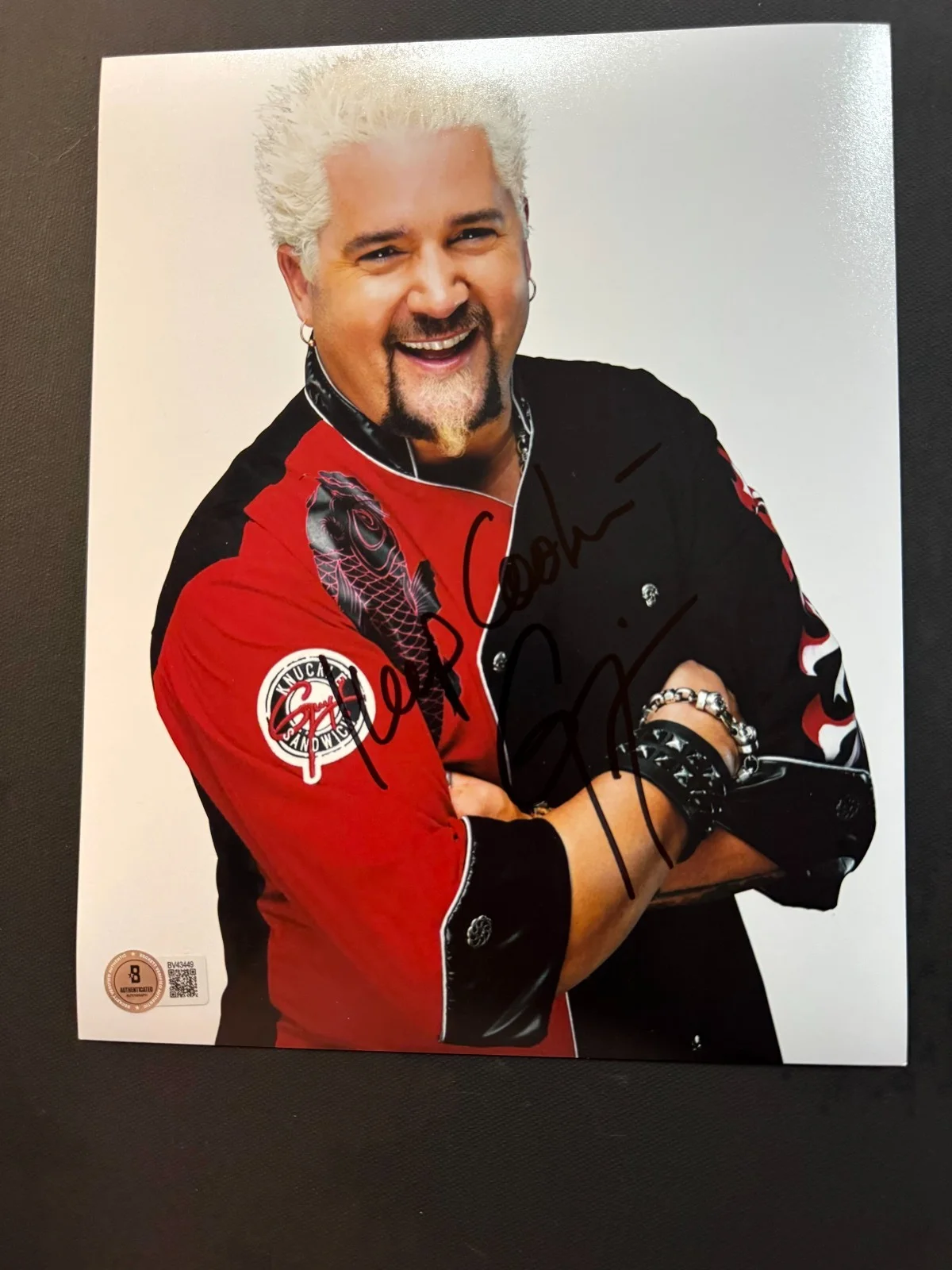 Guy Fieri — Guy Fieri Hot! autographed signed Food Network Diners 8x10 photo Beckett BAS coa