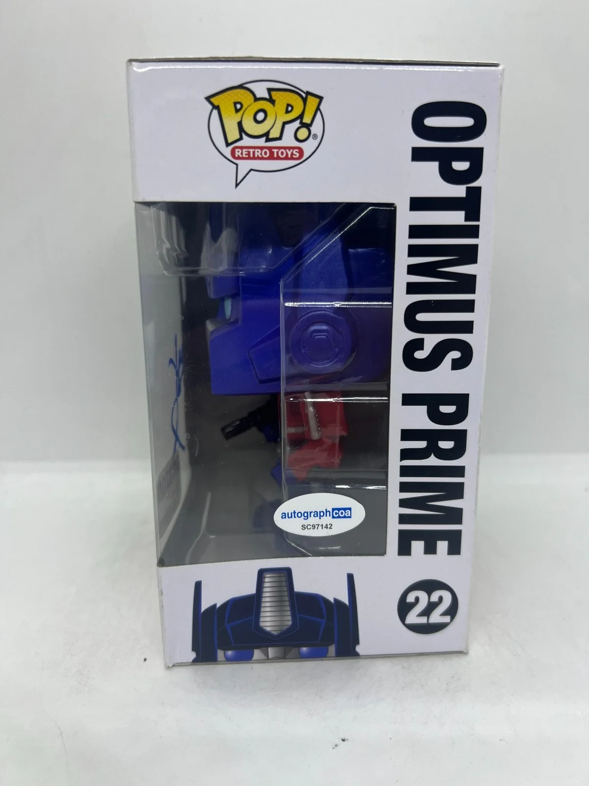 Shia LaBeouf Signed Optimus Prime Funko Pop Transformers #22 ACOA, изображение 2