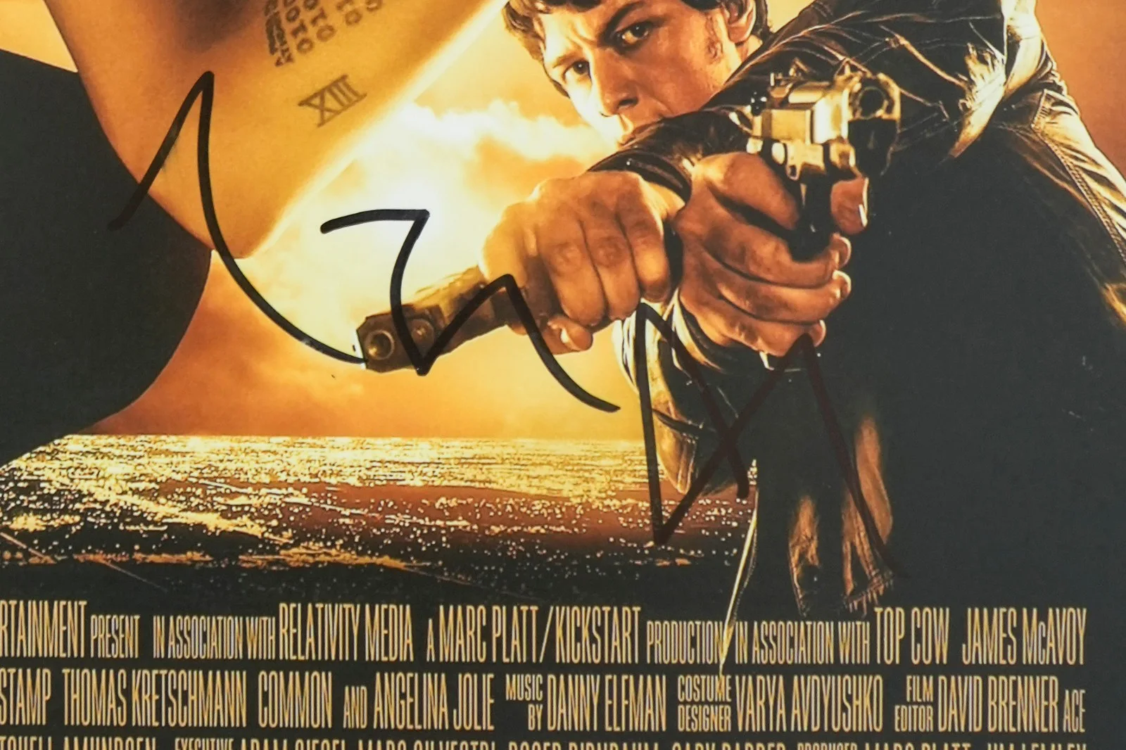 Angelina Jolie — Angelina Jolie Signed Autographed WANTED 12x18 Photo EXACT Proof JSA, image 2