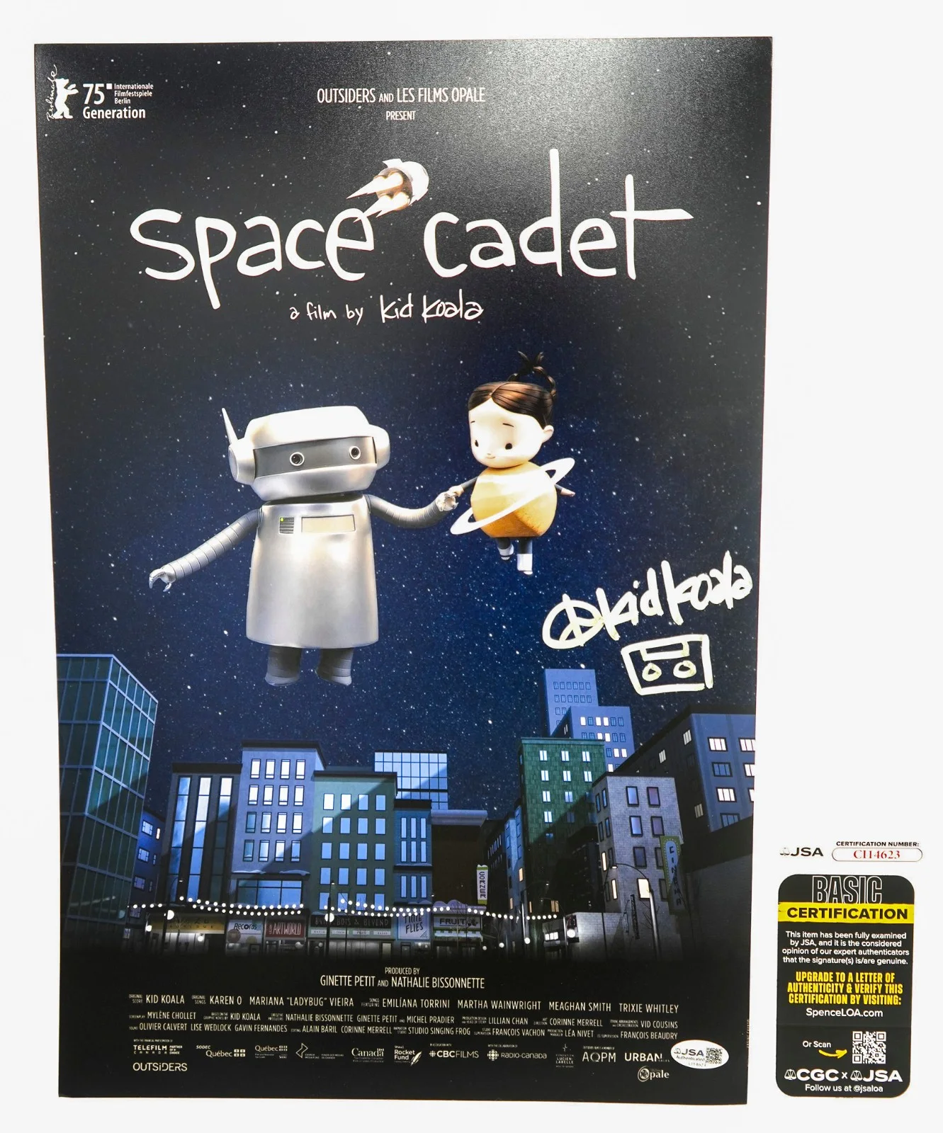 Angelina Jolie — Kid Koala Signed Autographed SPACE CADET 12x18 Photo Poster JSA
