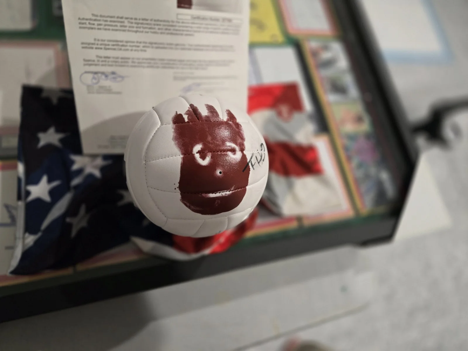 Tom Hanks — Tom Hanks Signed Wilson Cast Away Official Mini VOLLEYBALL JSA HOLO LOA, изображение 5