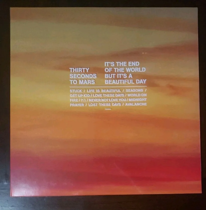 THIRTY SECONDS TO MARS SIGNED IT'S THE END VINYL Autograph Auto JARED LETO LP, image 4