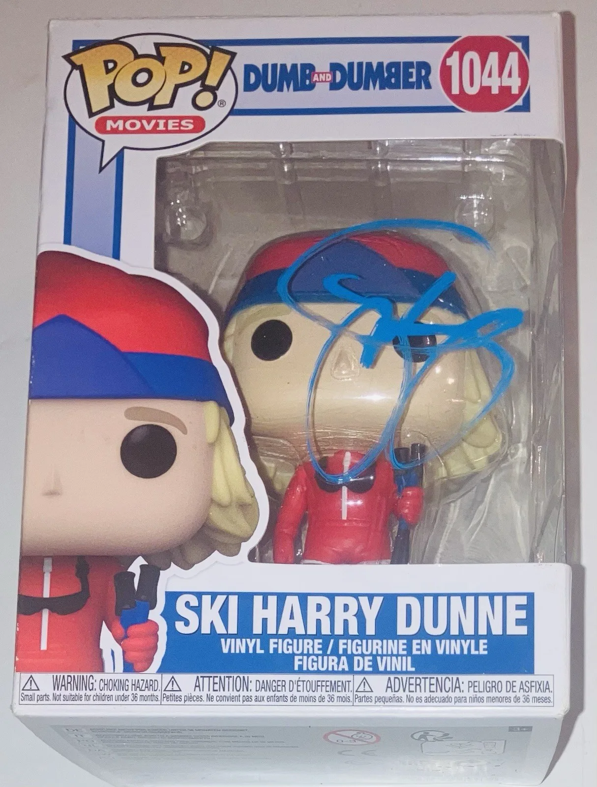 Jeff Daniels — JEFF DANIELS SIGNED AUTOGRAPHED DUMB & DUMBER SKI HARRY FUNKO POP #1044 BAS COA!