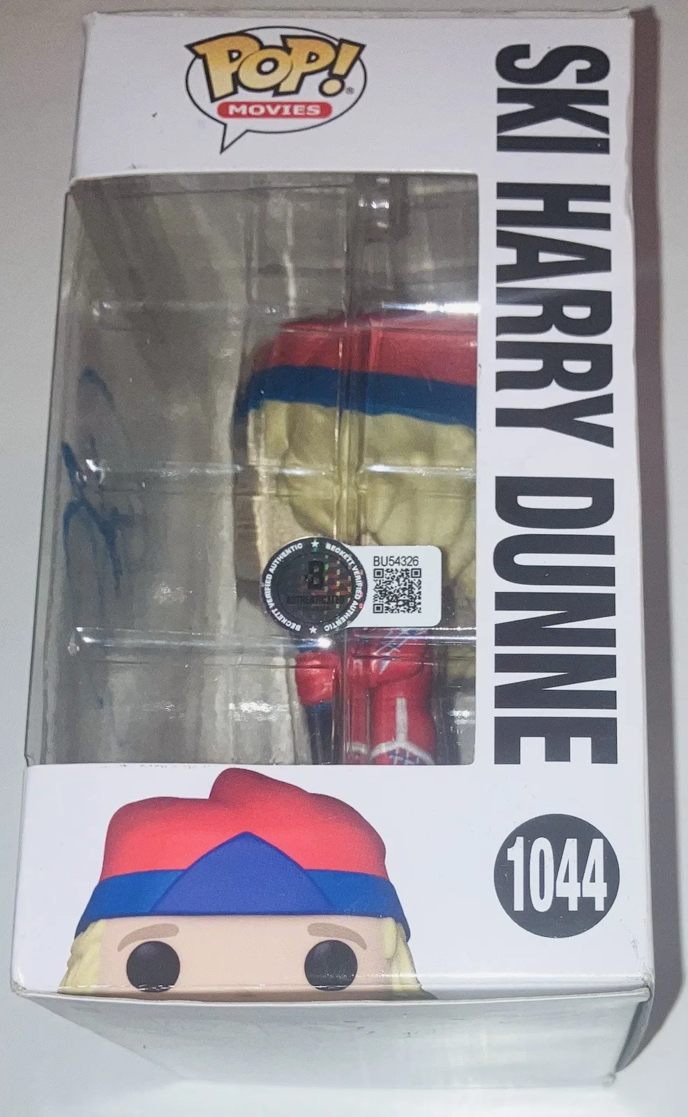 Jeff Daniels — JEFF DANIELS SIGNED AUTOGRAPHED DUMB & DUMBER SKI HARRY FUNKO POP #1044 BAS COA!, image 2