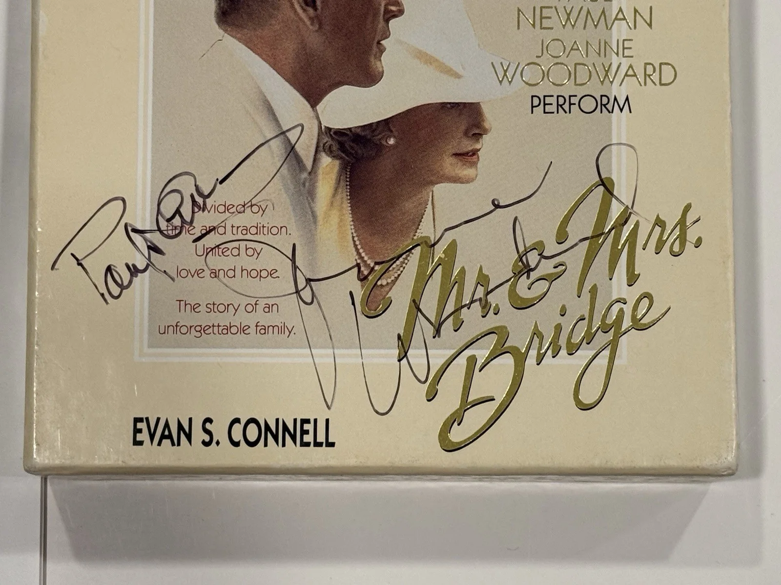 Paul Newman — Paul Newman & Joanne Woodward Signed Audiobook Case Mr & Mrs Bridge Beckett LOA, изображение 3