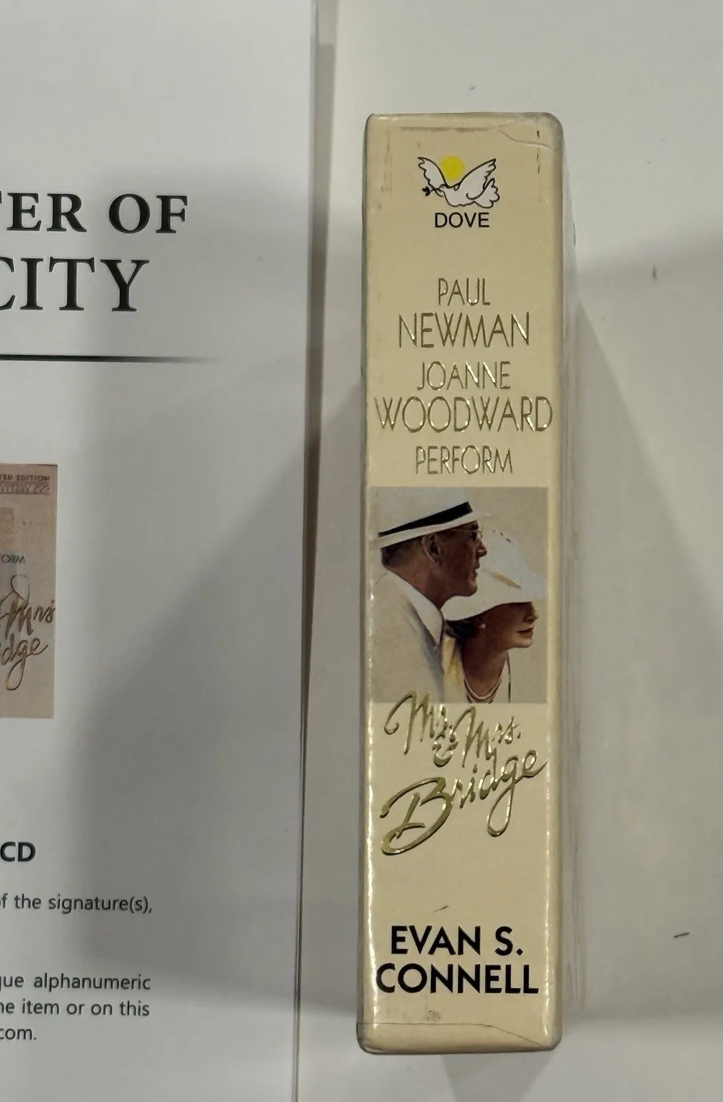 Paul Newman — Paul Newman & Joanne Woodward Signed Audiobook Case Mr & Mrs Bridge Beckett LOA, изображение 4