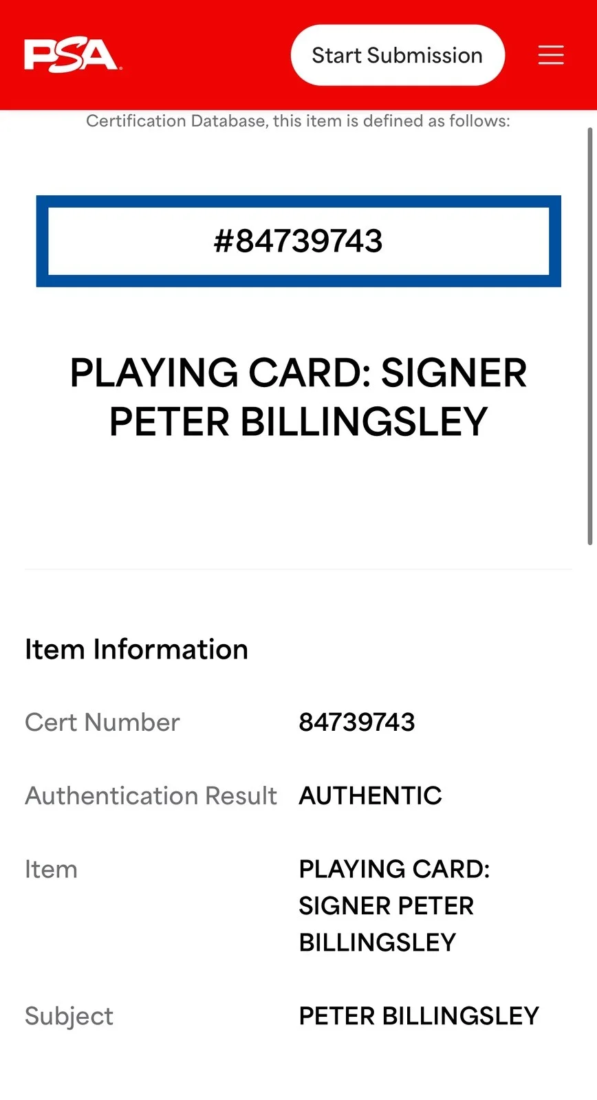 A Christmas Story Card Peter Billingsley Autograph PSA authentication. 8/15, изображение 3