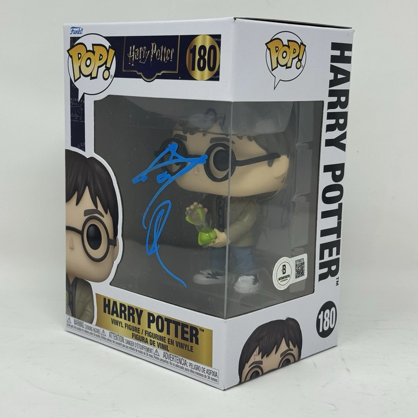 Daniel Radcliffe — Daniel Radcliffe Signed Harry Potter Funko Pop #180 Autograph Figure Beckett COA, изображение 3