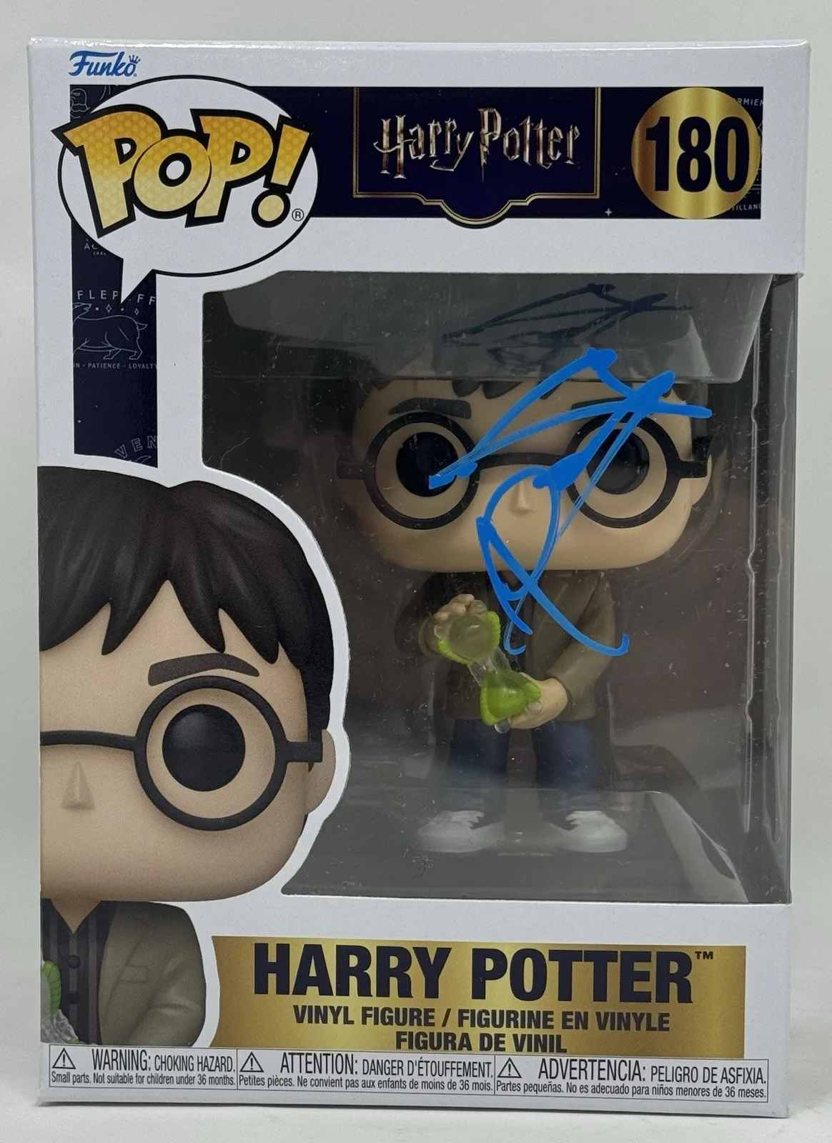 Daniel Radcliffe — Daniel Radcliffe Signed Harry Potter Funko Pop #180 Autograph Figure Beckett COA, изображение 2