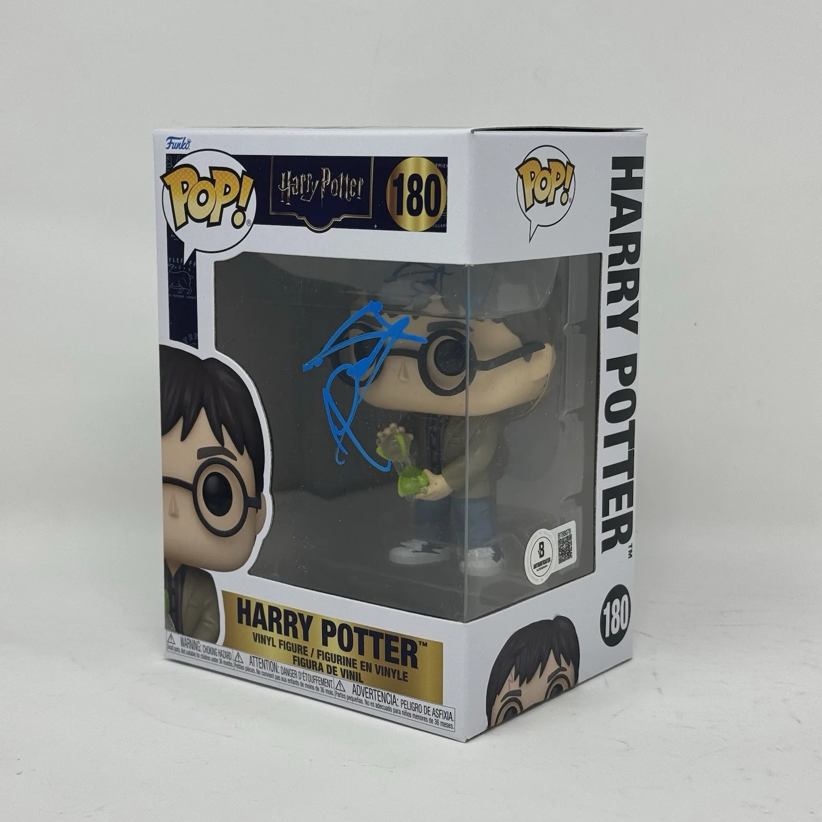 Daniel Radcliffe — Daniel Radcliffe Signed Harry Potter Funko Pop #180 Autograph Figure Beckett COA, изображение 3