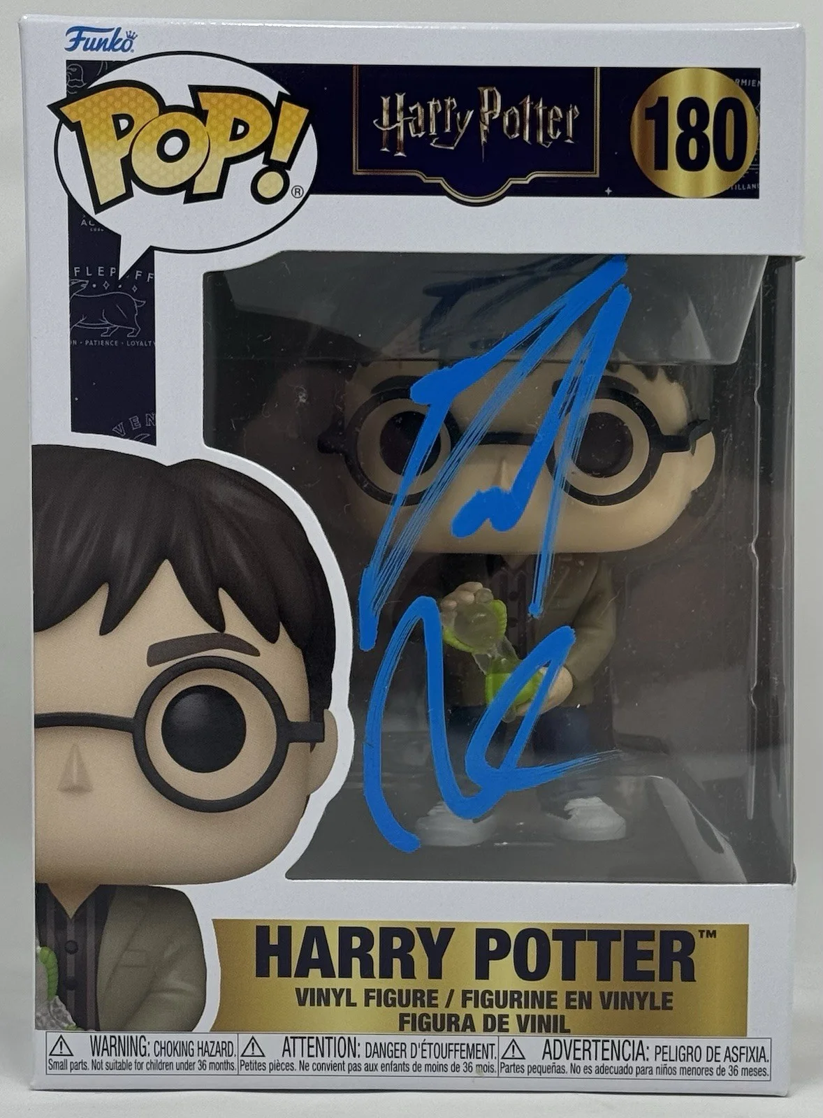 Daniel Radcliffe — Daniel Radcliffe Signed Harry Potter Funko Pop #180 Autograph Figure Beckett COA, изображение 2
