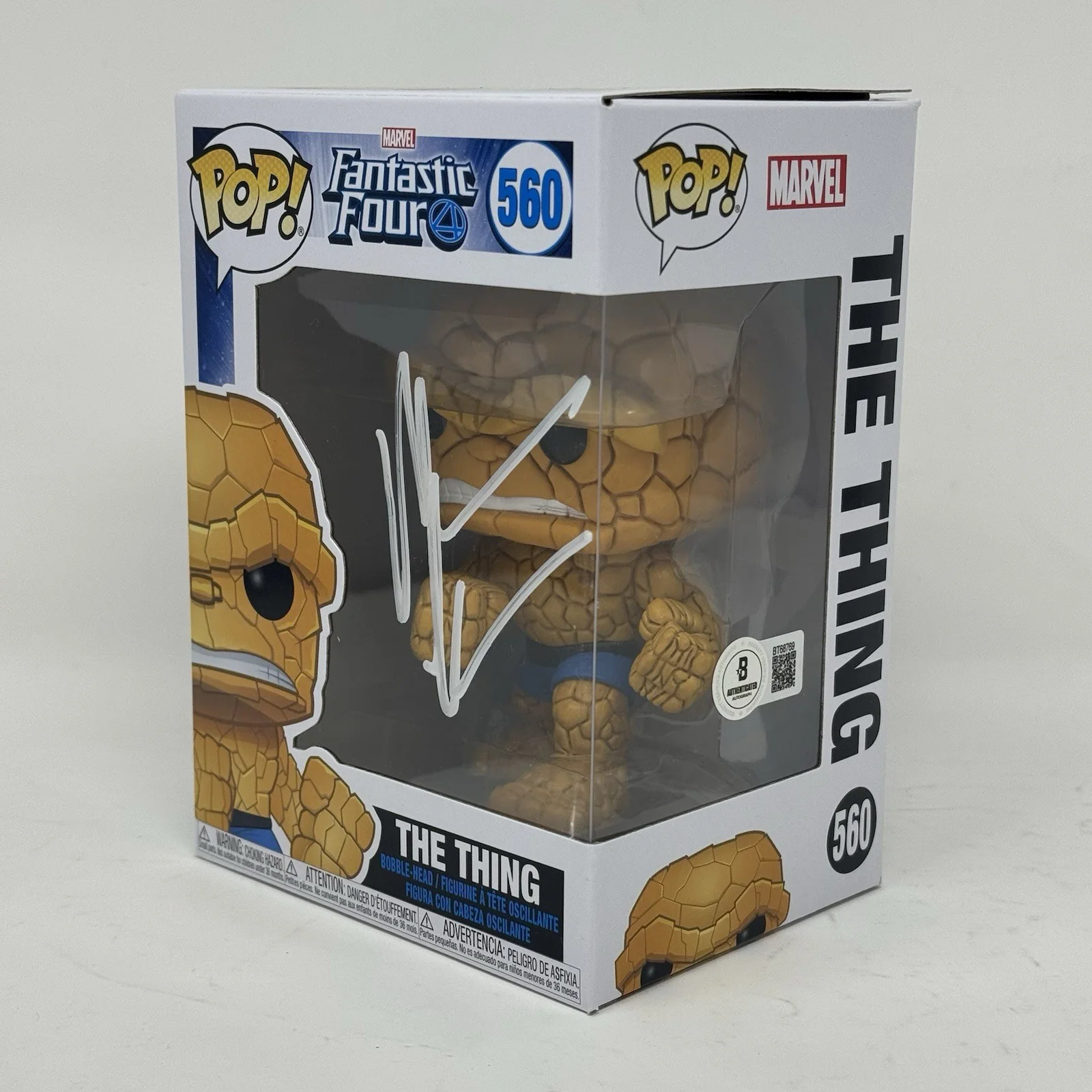 Michael Chiklis — Michael Chiklis Signed Fantastic Four The Thing Funko Pop Marvel Autograph BAS, image 3