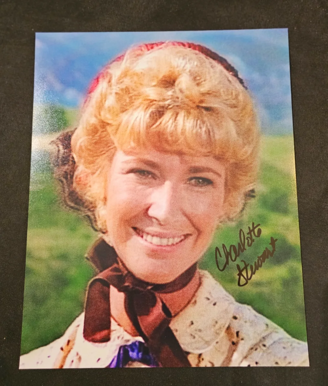CHARLOTTE STEWART — CHARLOTTE STEWART Little House On The Prairie Signed Autographed 8x10 Photo