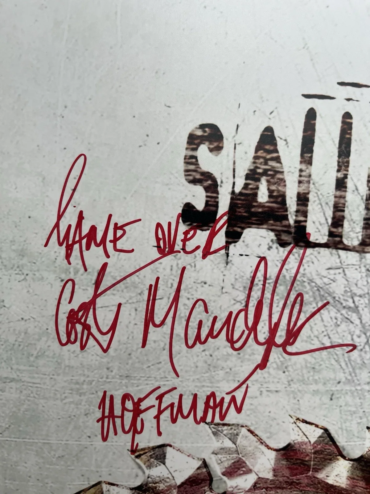 Costas Mandylor — Costas Mandylor Signed Saw IV 11x17 Photo JSA COA Detective Hoffman Jigsaw, image 3