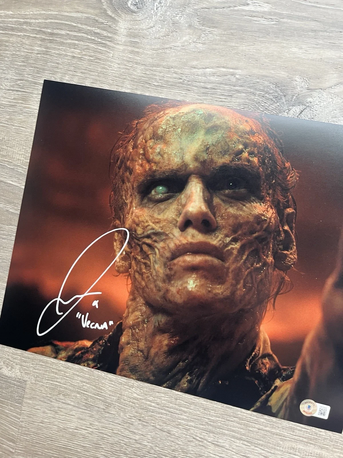 Jamie Campbell Bower — Jamie Campbell Bower Signed Vecna 11x14 Photo Beckett COA Stranger Things 001, image 5