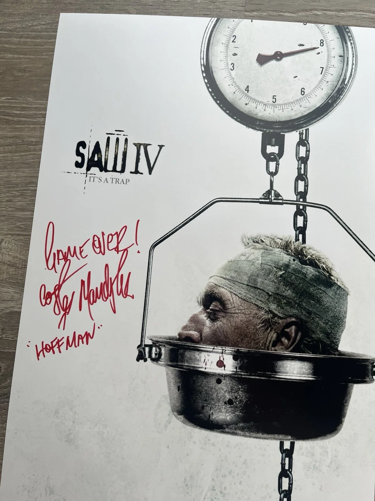 Costas Mandylor — Costas Mandylor Signed Saw IV 11x17 Photo JSA COA Detective Hoffman Jigsaw, image 4