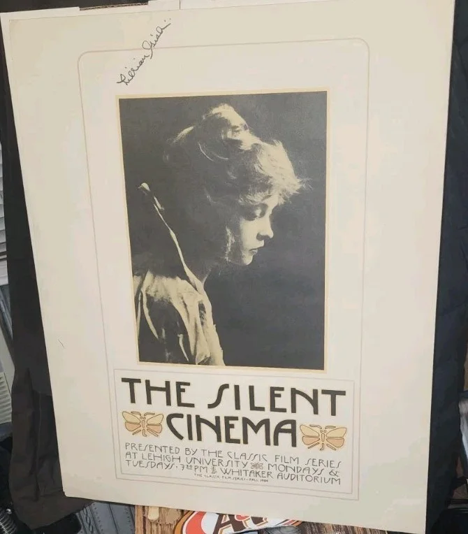 Lilian Gish — LILLIAN GISH SIGNED VINTAGE 1983 Lehigh University PA Silent Cinema Poster 16x20, изображение 2