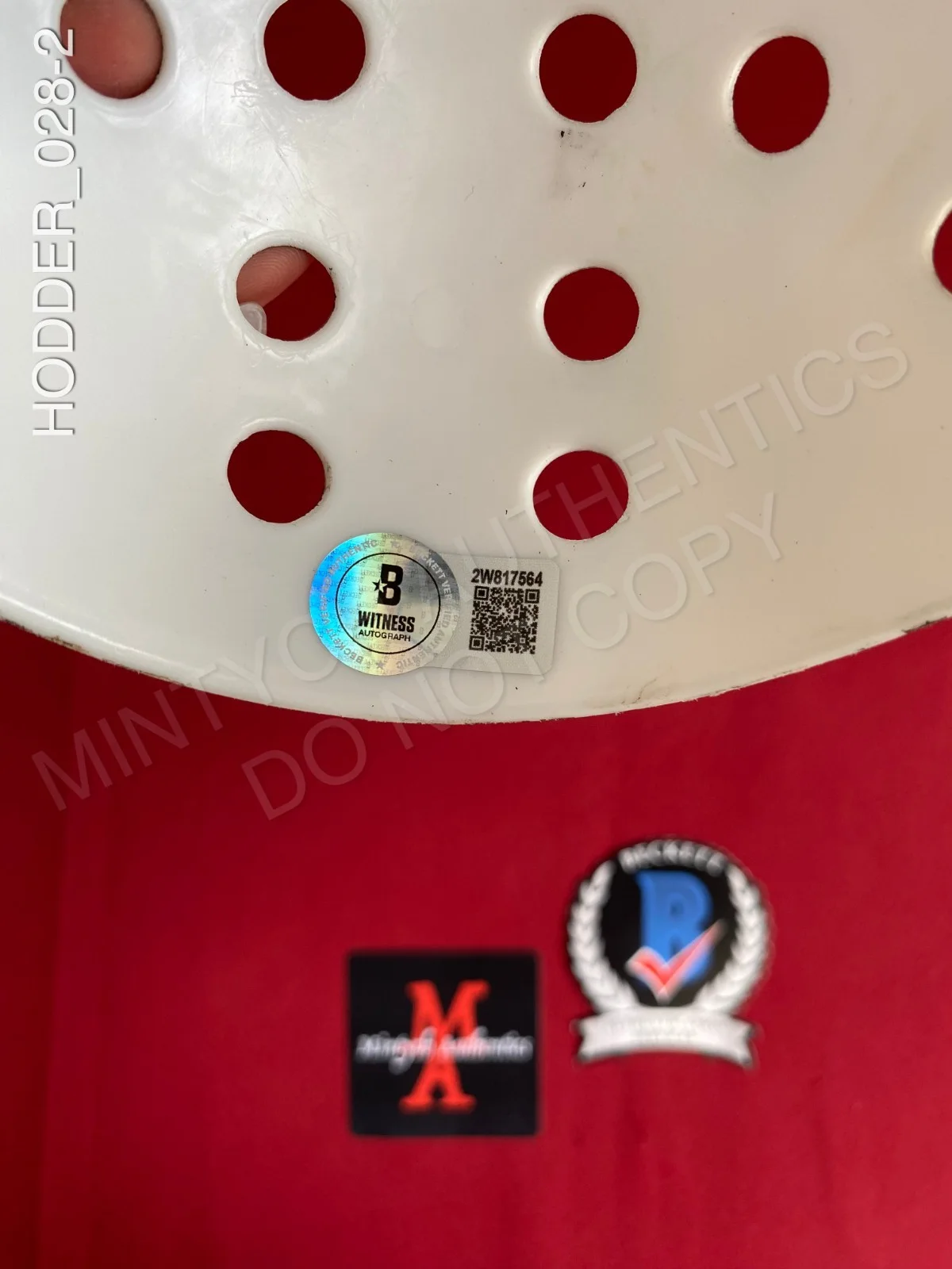 KANE HODDER — Kane Hodder autographed 13x studios Jason hockey mask Friday The 13th Beckett, image 2