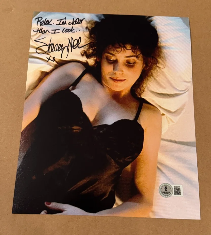 STACEY NELKIN — STACEY NELKIN SIGNED HALLOWEEN III 8X10 PHOTO BECKETT COA HAND SIGNED #3