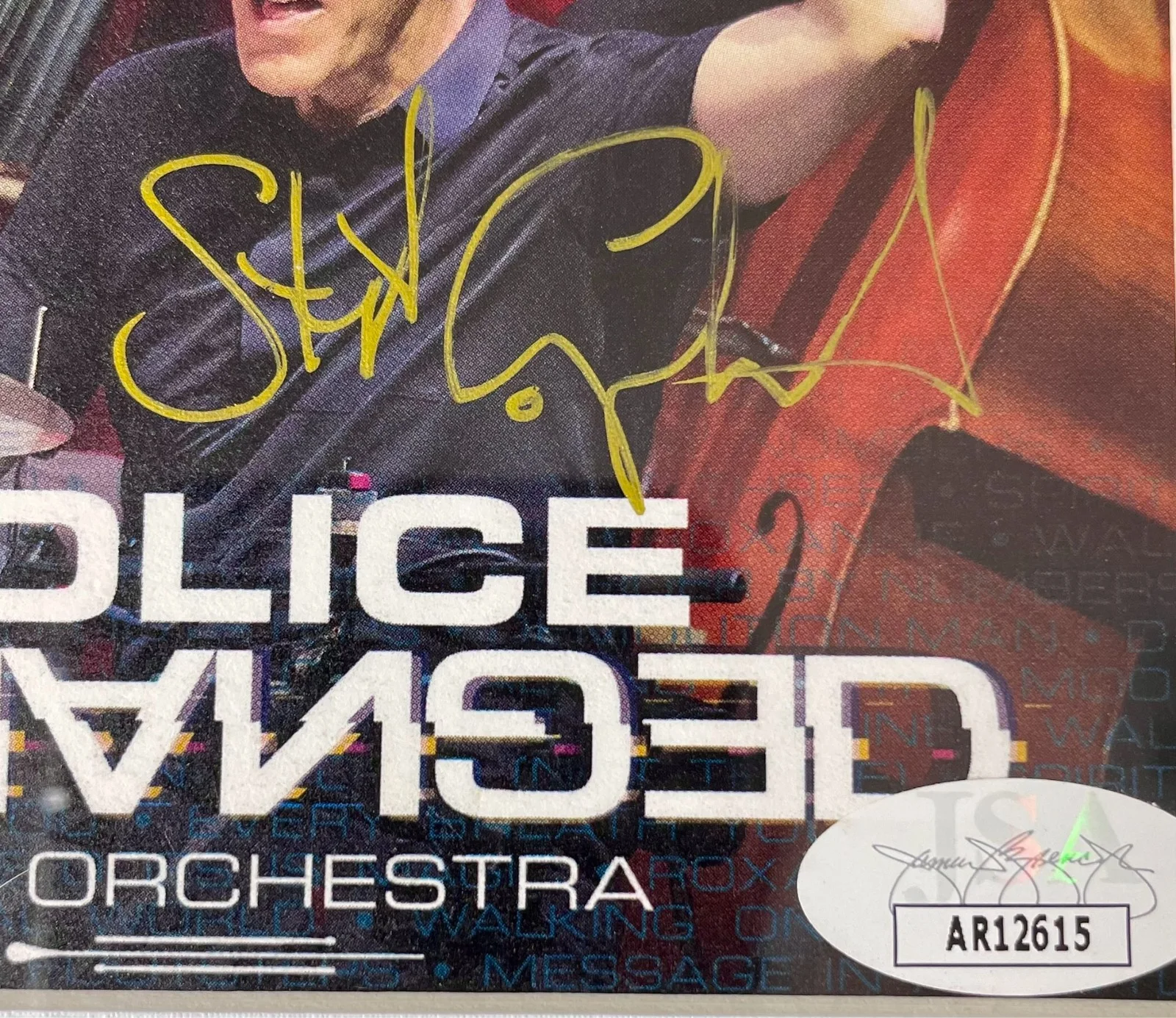 Stewart Copeland — Stewart Copeland Signed Police Deranged Orchestra CD Book Framed Display JSA COA, image 2