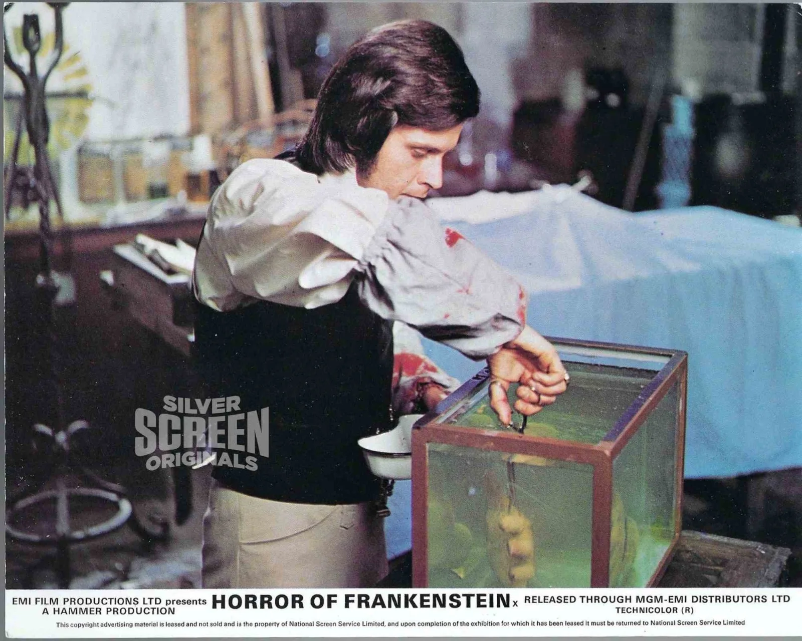 Horror of Frankenstein 8x ORIGINAL UK FOH Lobby Cards HAMMER Ralph Bates 1970, изображение 3