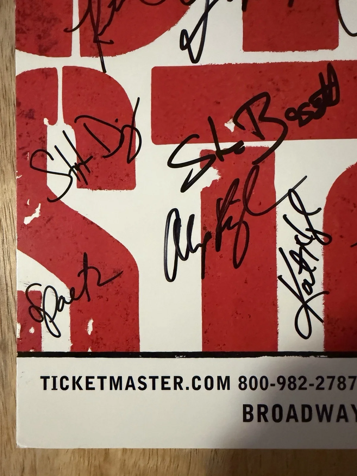 WEST SIDE STORY Broadway Cast SIGNED Window Card Poster NYC Palace Theatre WHOLE, image 3