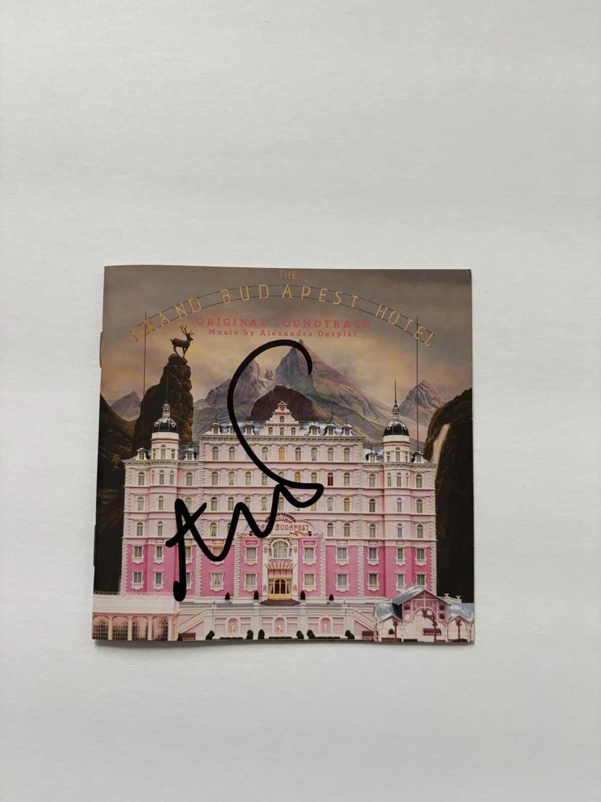 ALEXANDRE DESPLAT SIGNED THE GRAND BUDAPEST HOTEL CD COVER SOUNDTRACK MOVIE BAS, изображение 2