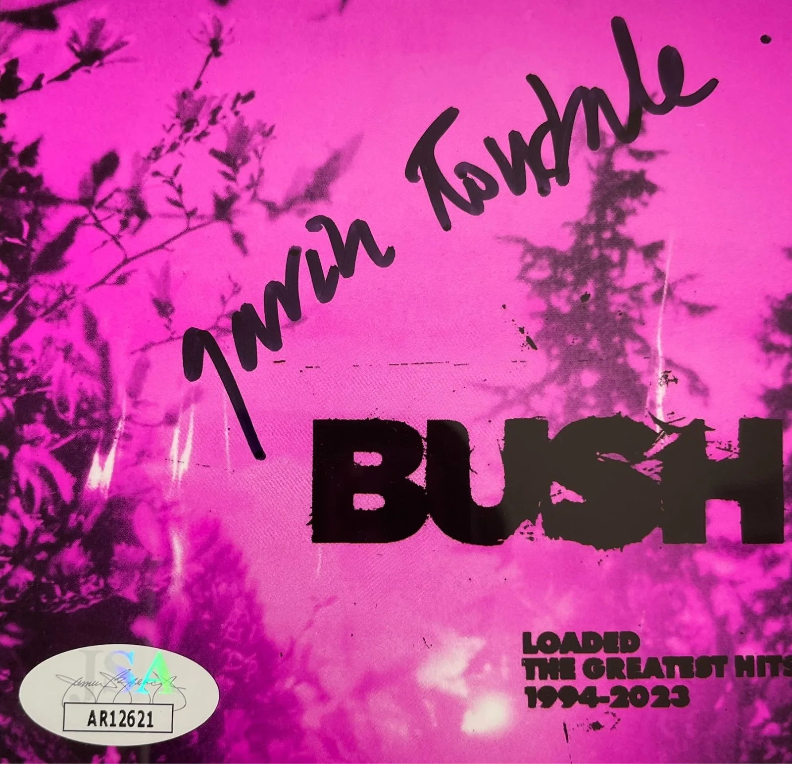 Gavin Rossdale — Gavin Rossdale Signed Bush Loaded Greatest Hits CD Book Framed Display JSA COA, image 2