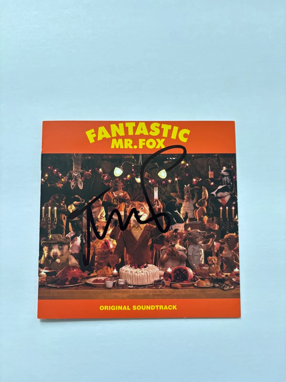 ALEXANDRE DESPLAT SIGNED FANTASTIC MR FOX CD COVER SOUNDTRACK MOVIE COMPOSER BAS, image 2