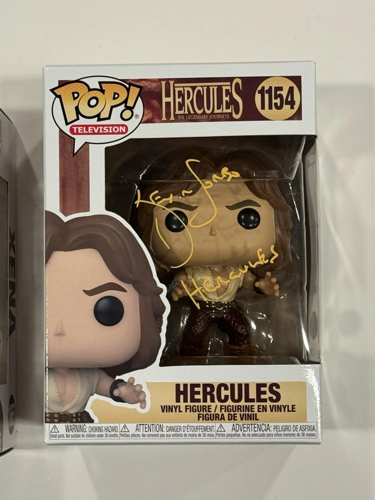 Lucy Lawless — Lucy Lawless Signed Xena & Kevin Sorbo Signed Hercules Funko Pop! Set PSA/JSA, image 4