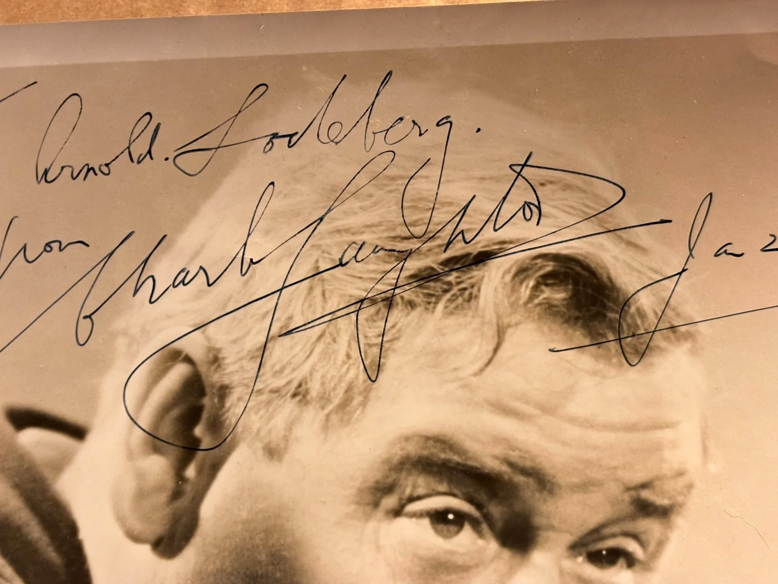 Charles Laughton Very Rare Autographed 8/10 Photo '50, image 5