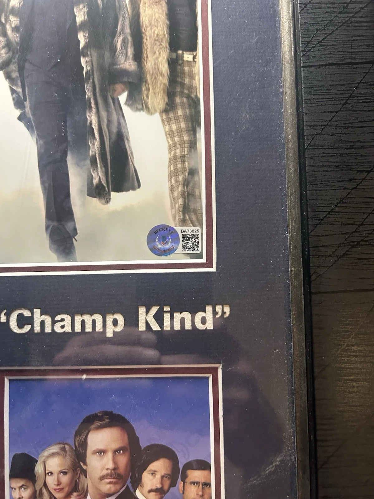 David Koechner — Anchorman- Custom Framed Photo Autographed By David Koechner (Champ Kind), image 2