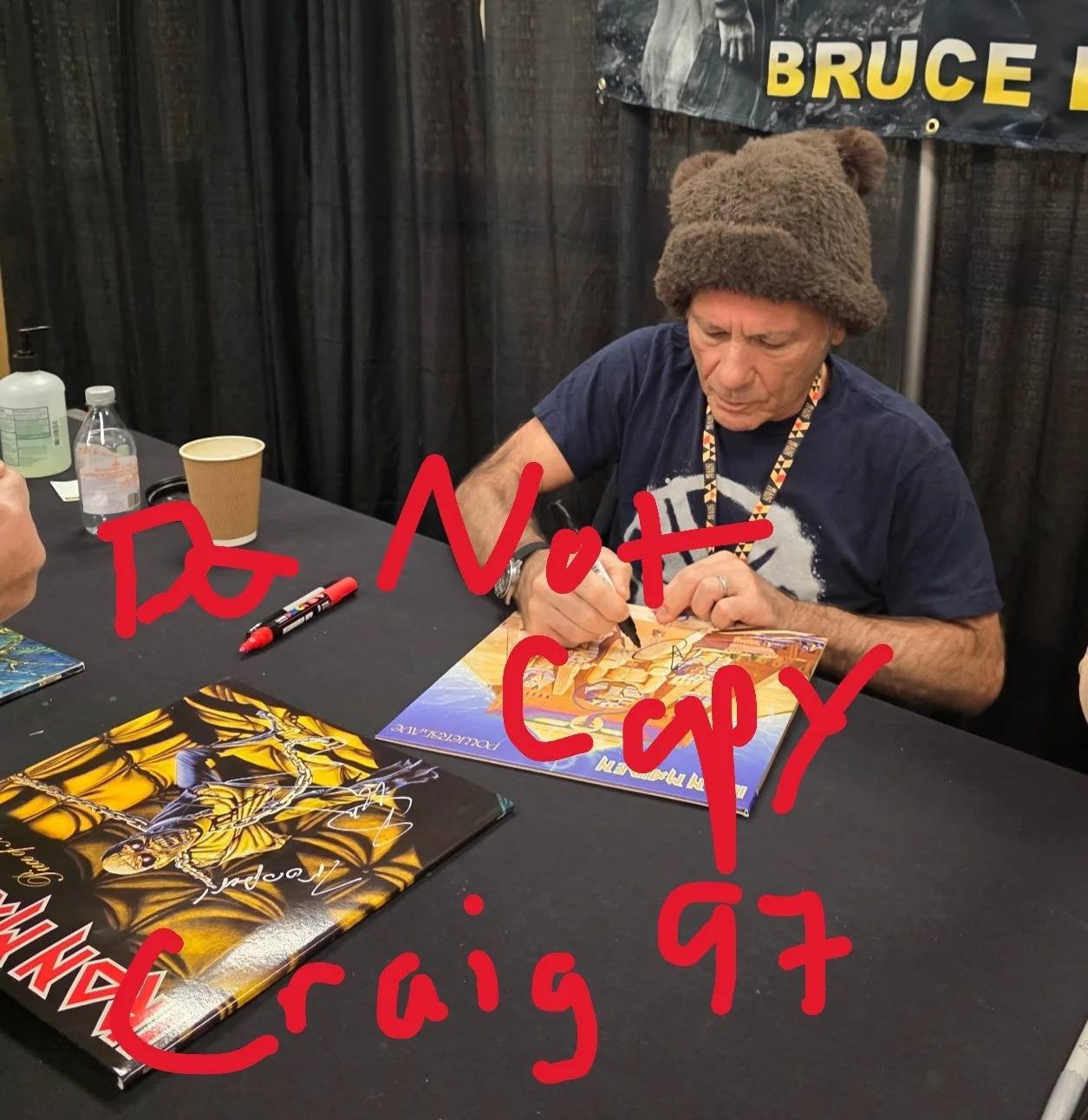 IRON MAIDEN SIGNED PIECE OF MIND LP BRUCE DICKINSON NICKO MCBRAIN PSA/DNA CERT, изображение 2