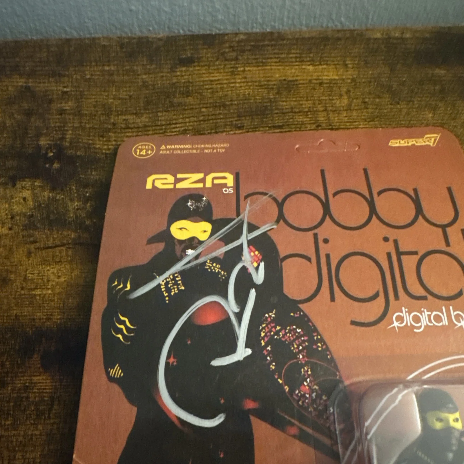RZA WU TANG CLAN RAP BOBBY DIGITAL SIGNED AUTOGRAPHED RE-ACTION TOY Beckett Coa, image 2