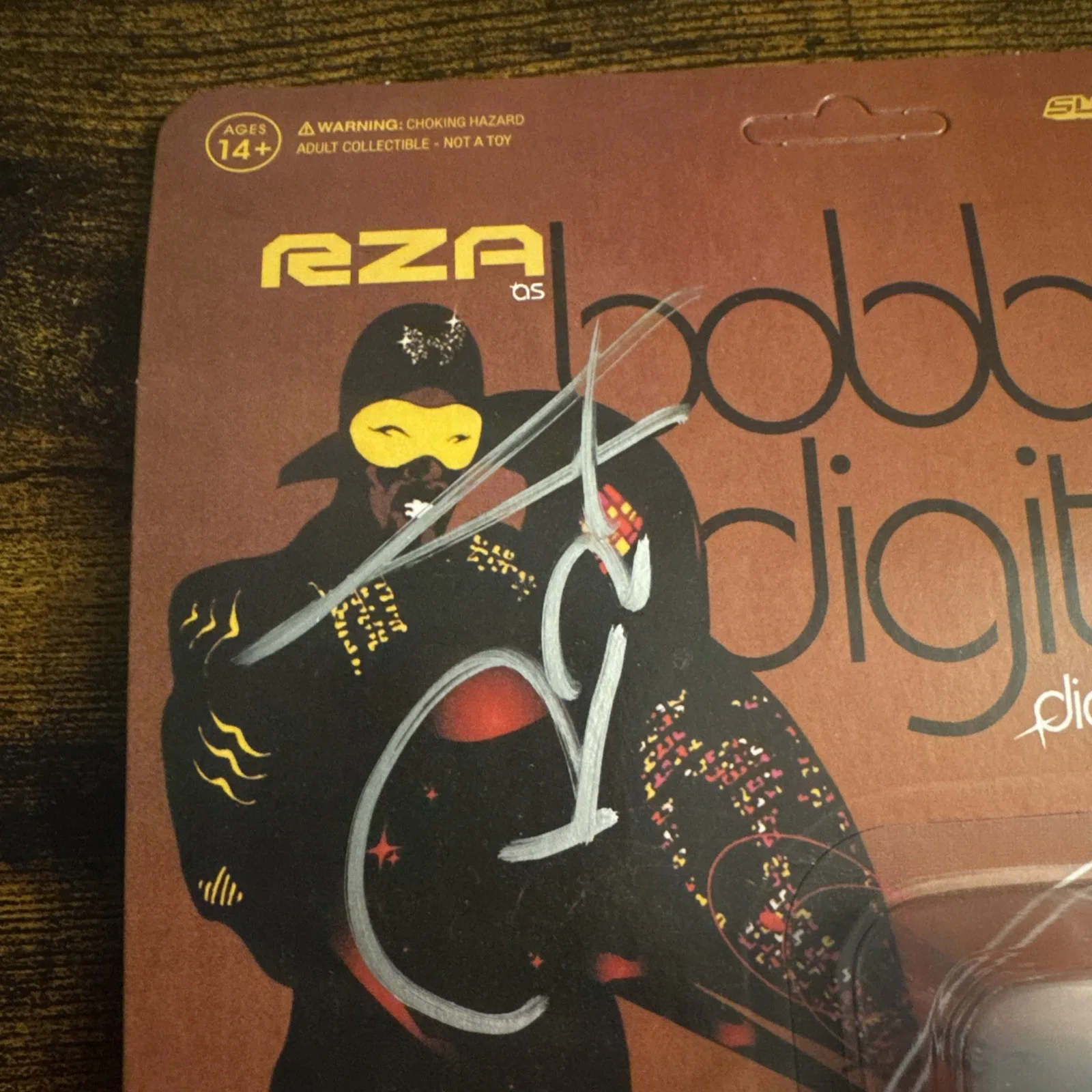 RZA WU TANG CLAN RAP BOBBY DIGITAL SIGNED AUTOGRAPHED RE-ACTION TOY Beckett Coa, image 3