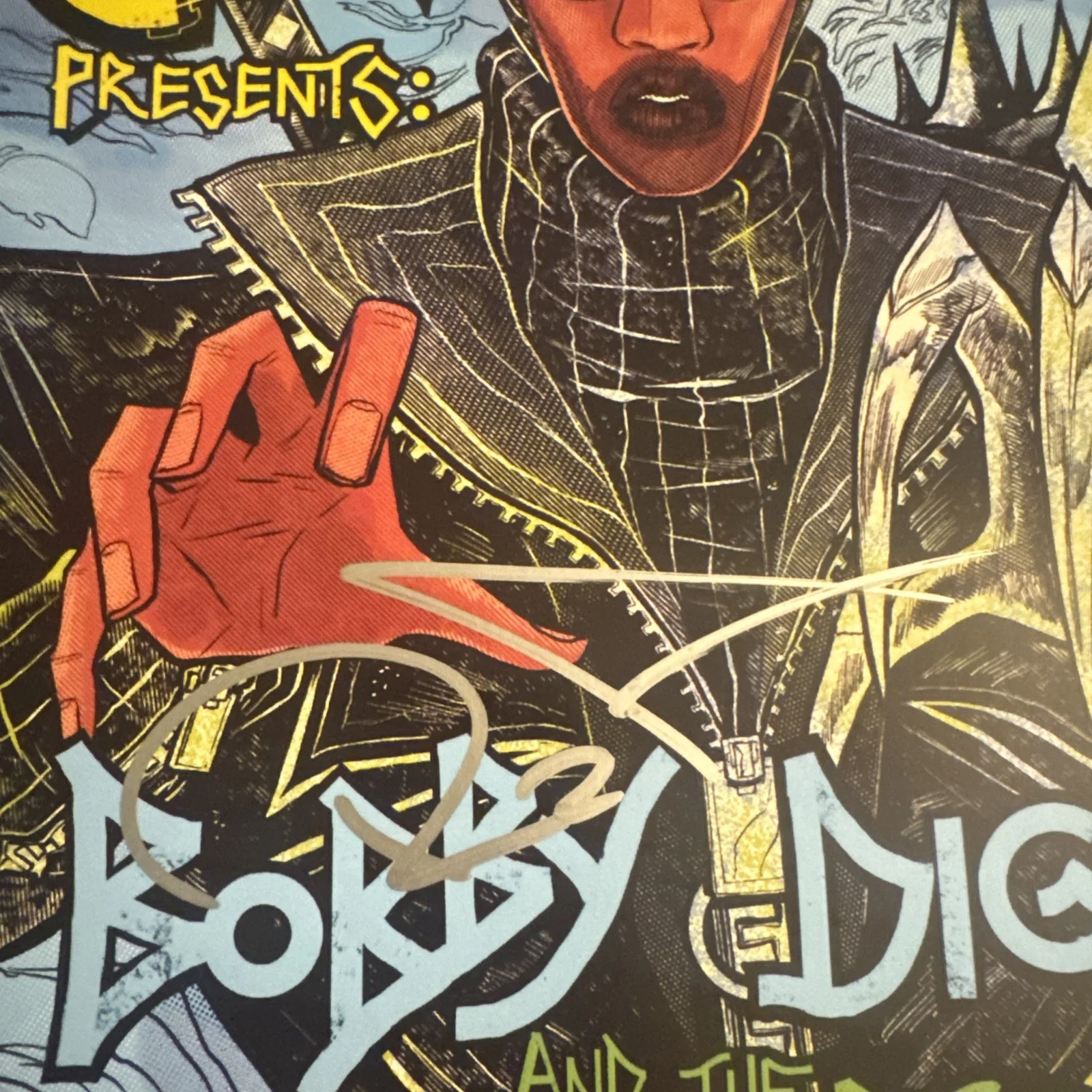 RAPPER RZA SIGNED BOBBY DIGITAL PIT OF SNAKES ALBUM VINYL RECORD BECKETT BAS COA, image 4