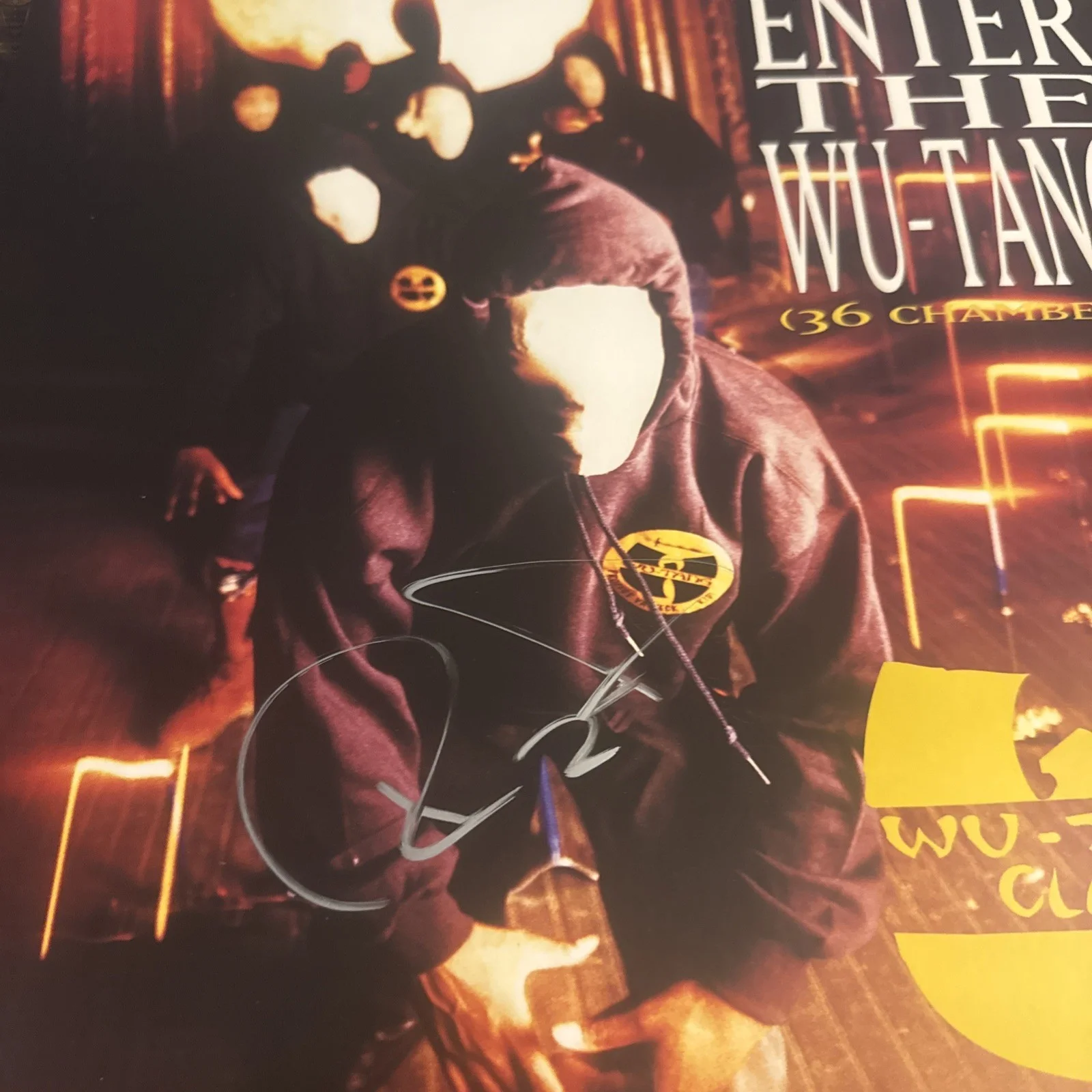RZA SIGNED WU-TANG CLAN ENTER THE 36 CHAMBERS ALBUM VINYL RECORD BECKETT COA, изображение 2