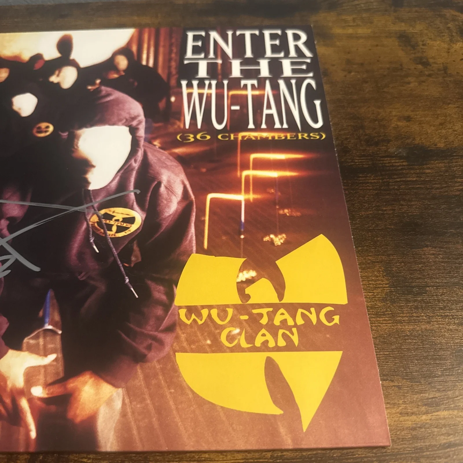 RZA SIGNED WU-TANG CLAN ENTER THE 36 CHAMBERS ALBUM VINYL RECORD BECKETT COA, image 5