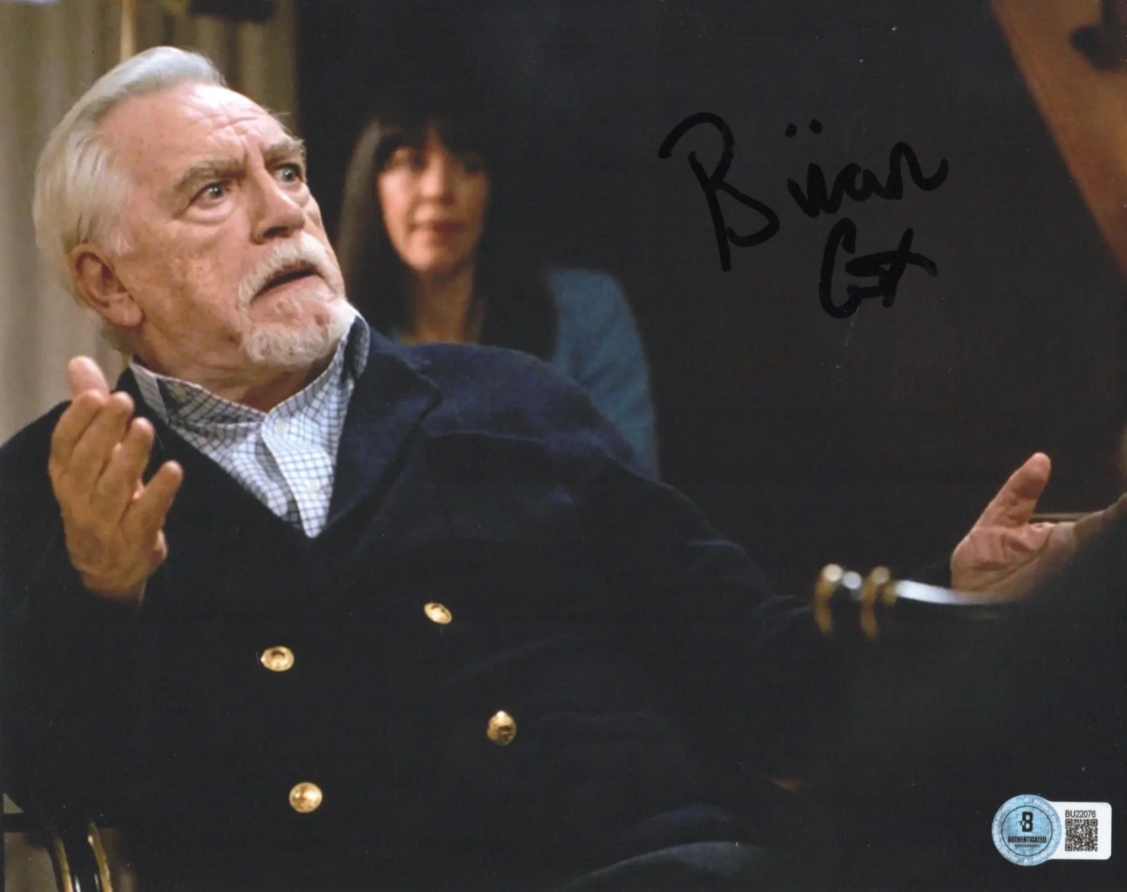 Logan Roy — Brian Cox LOGAN ROY Autographed Signed SUCCESSION 8x10 Photo Beckett BAS COA